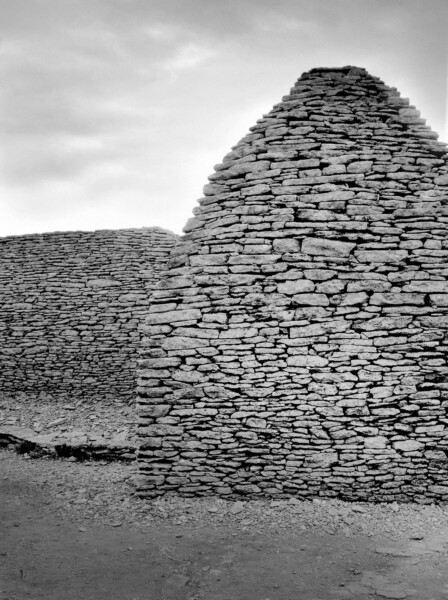 Borie, Provence, čb negativ